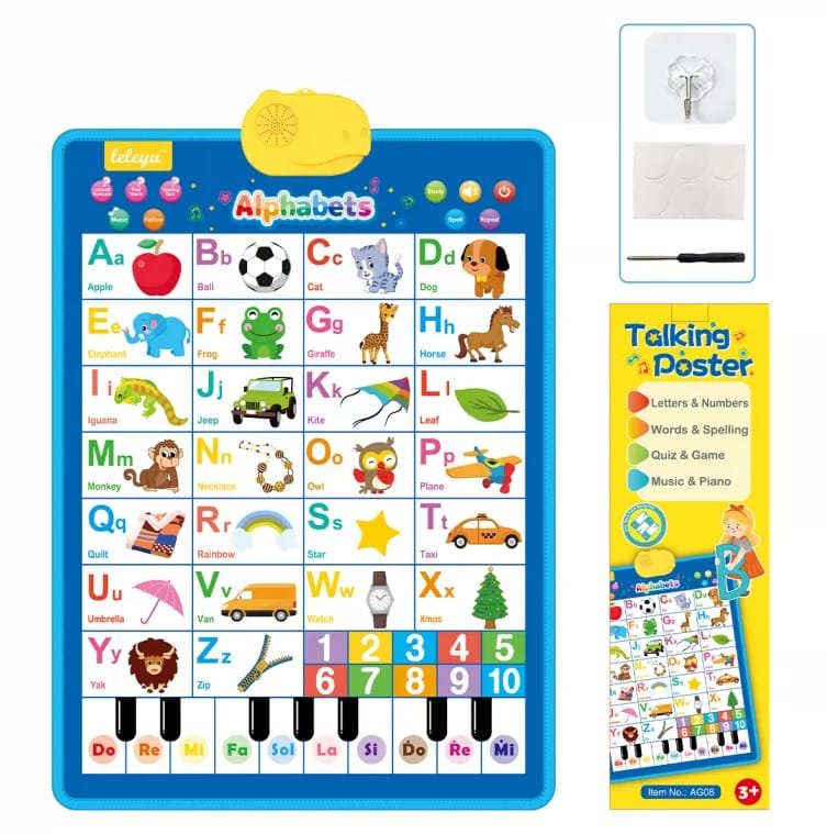 Interactive Alphabet Poster Features